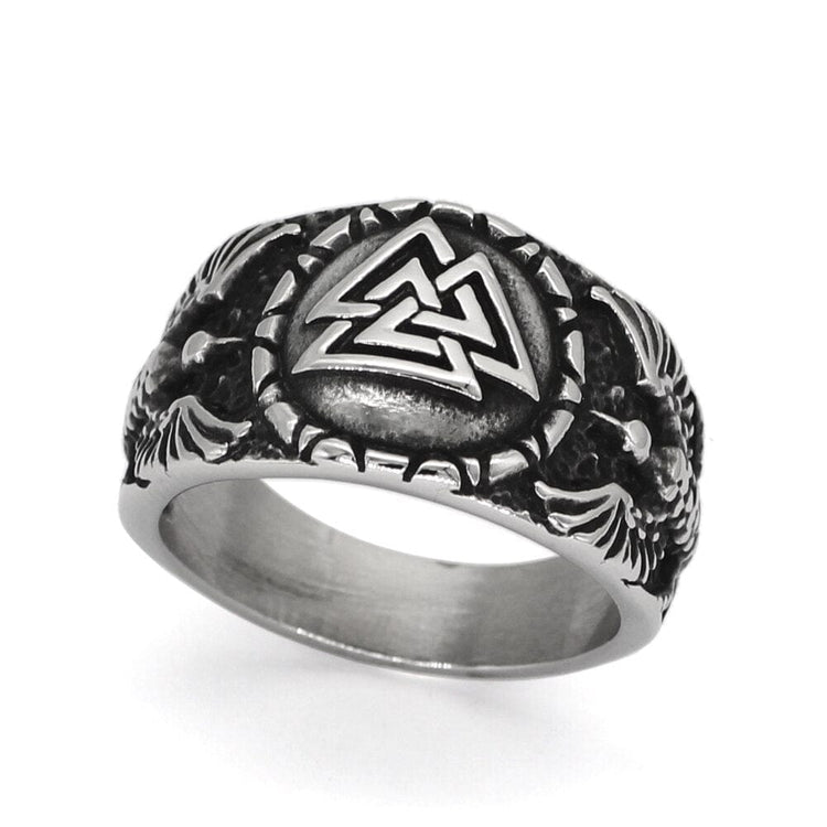 Valknut ring worn by Odin's ravens Valknut ring worn by Odin's ravens