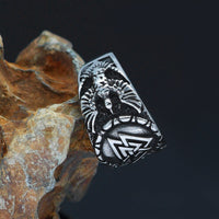 Valknut ring worn by Odin's ravens Valknut ring worn by Odin's ravens