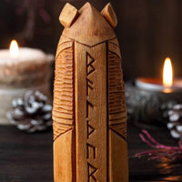 Wooden statue of Baldur Wooden statue of Baldur