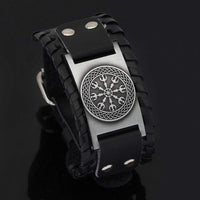 Aegishjalmur Leather Bracelet Aegishjalmur Leather Bracelet