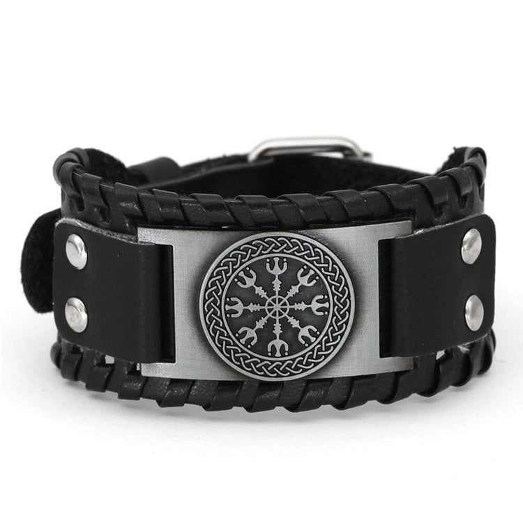 Aegishjalmur Leather Bracelet Aegishjalmur Leather Bracelet