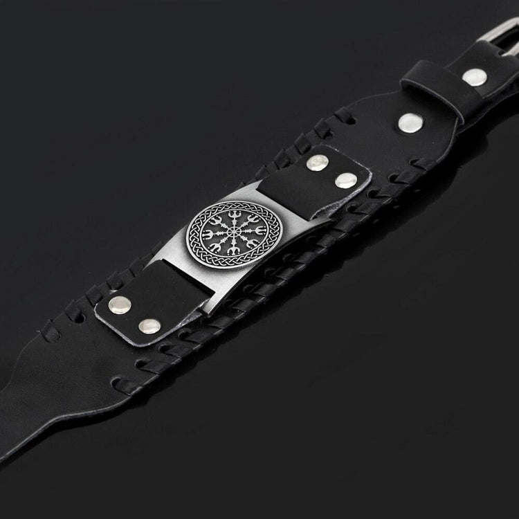 Aegishjalmur Leather Bracelet Aegishjalmur Leather Bracelet
