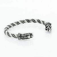 Loyalty bracelet - 2 Fenrir heads Silver Loyalty bracelet - 2 Fenrir heads Silver
