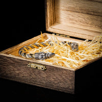 Viking Loyalty Bracelet - Odin's Crows Gold and Silver Viking Loyalty Bracelet - Odin's Crows Gold and Silver