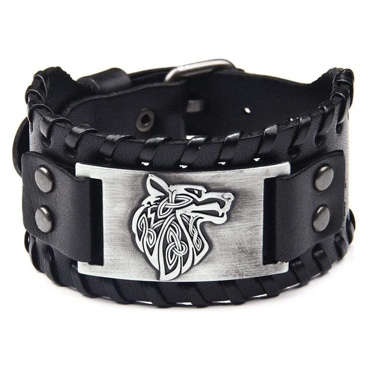 Adjustable Leather Strap - Fenrir Wolf Adjustable Leather Strap - Fenrir Wolf