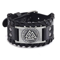 Adjustable Leather Strap - Valknut® Symbol Adjustable Leather Strap - Valknut® Symbol
