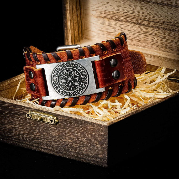 Leather Viking Bracelet Leather Viking Bracelet