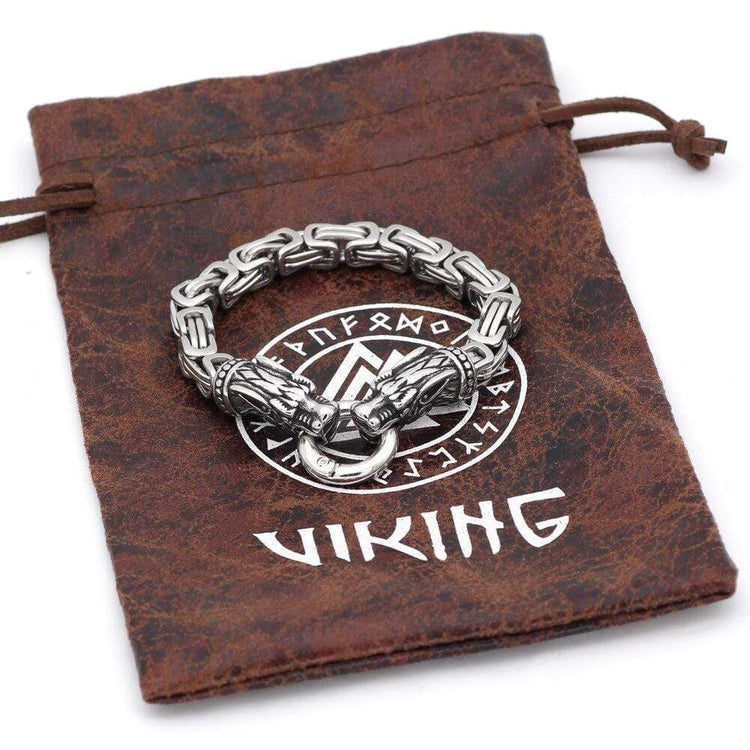 Wolf bracelet Geri and Freki | Stainless steel Wolf bracelet Geri and Freki | Stainless steel