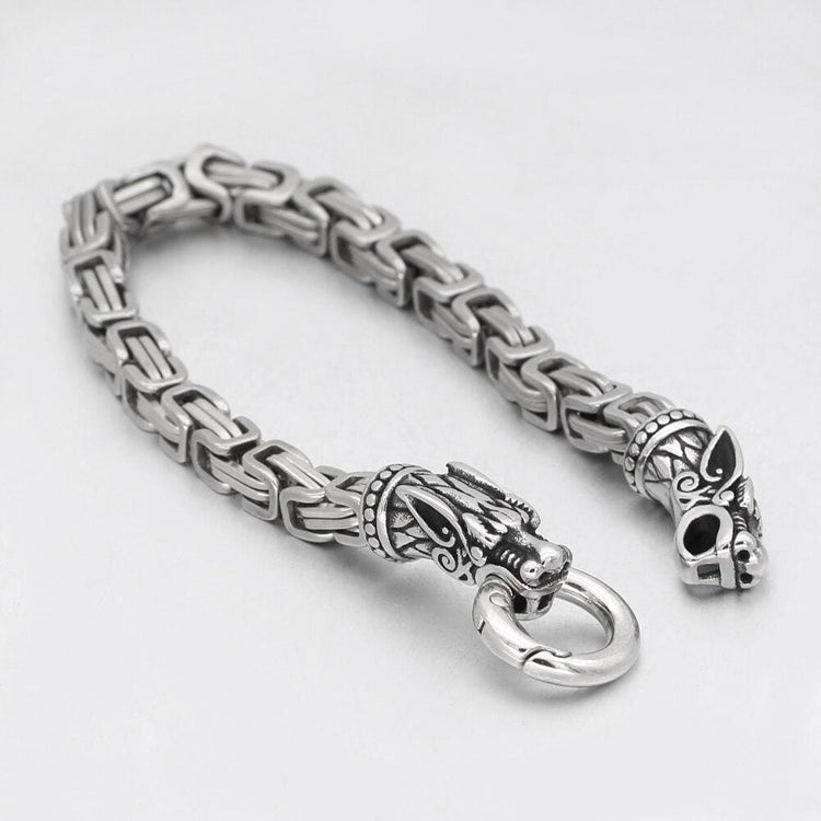 Wolf bracelet Geri and Freki | Stainless steel Wolf bracelet Geri and Freki | Stainless steel