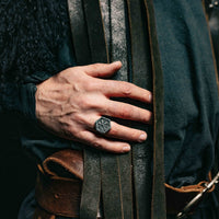 Viking rune signet ring Vegvisir - Stainless steel Viking rune signet ring Vegvisir - Stainless steel