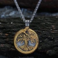 Necklace sacred tree of Yggdrasil with Jörmungand Necklace sacred tree of Yggdrasil with Jörmungand