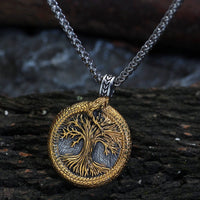 Necklace sacred tree of Yggdrasil with Jörmungand Necklace sacred tree of Yggdrasil with Jörmungand