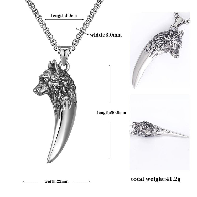 'Never give up' wolf necklace 'Never give up' wolf necklace