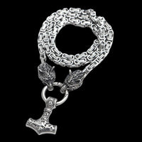 Mjolnir Necklace - Wolf Protection Mjolnir Necklace - Wolf Protection