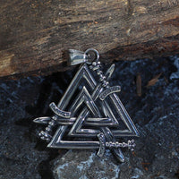 Necklace Swords of the Fallen Heroes - Valknut Necklace Swords of the Fallen Heroes - Valknut