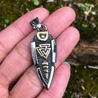 Odin's spear necklace - Valknut Odin's spear necklace - Valknut