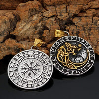 Giant Golden Wolf Necklace - Fenrir Giant Golden Wolf Necklace - Fenrir