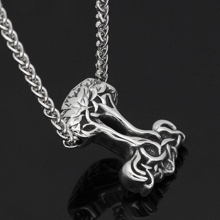Mjolnir necklace in the shape of Yggdrasil Mjolnir necklace in the shape of Yggdrasil