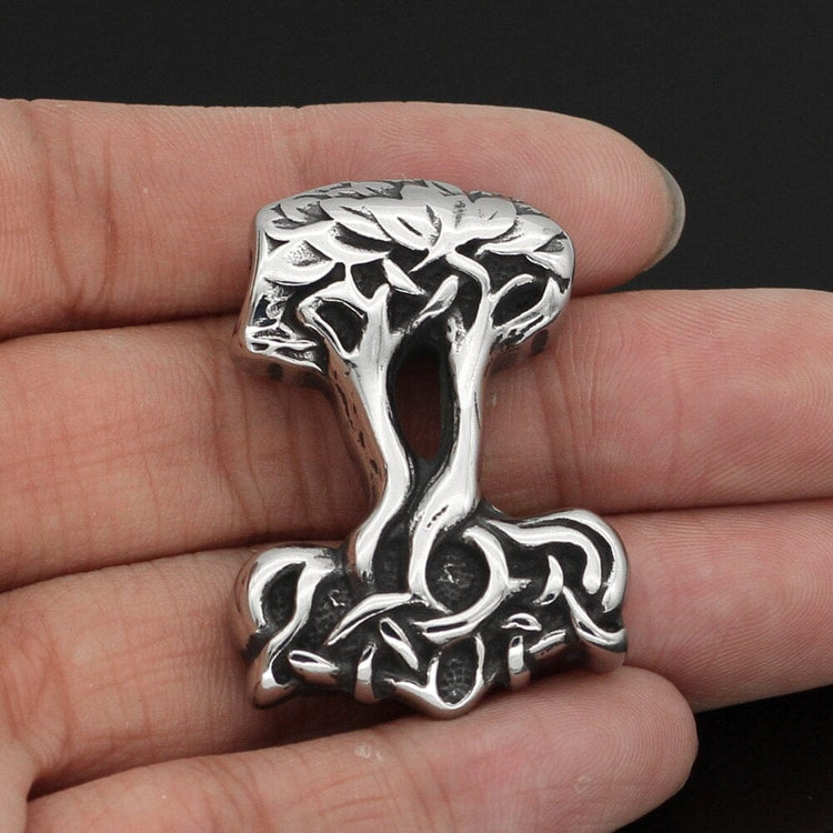 Mjolnir necklace in the shape of Yggdrasil Mjolnir necklace in the shape of Yggdrasil