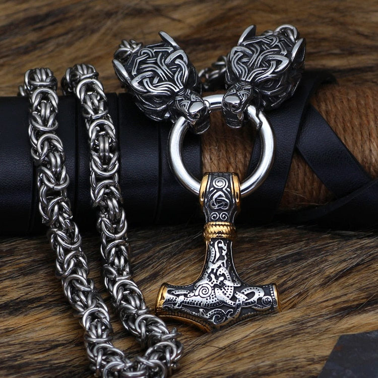 Mjolnir's power necklace and protection for Freki and Geri Mjolnir's power necklace and protection for Freki and Geri