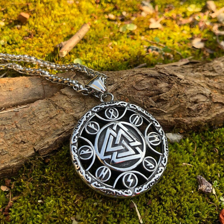 Valknut Runic Necklace Valknut Runic Necklace