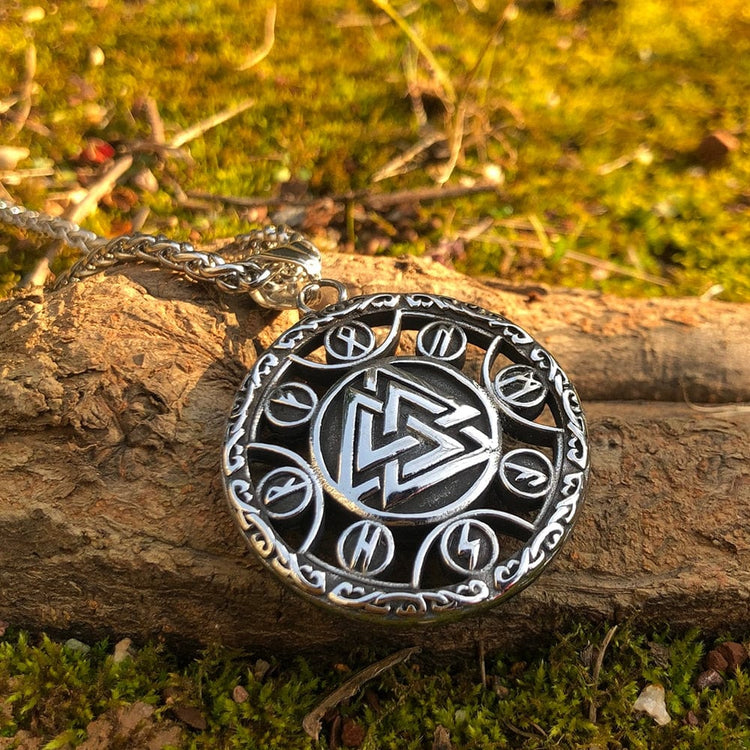 Valknut Runic Necklace Valknut Runic Necklace