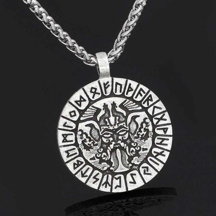 Odin's face runic necklace Odin's face runic necklace