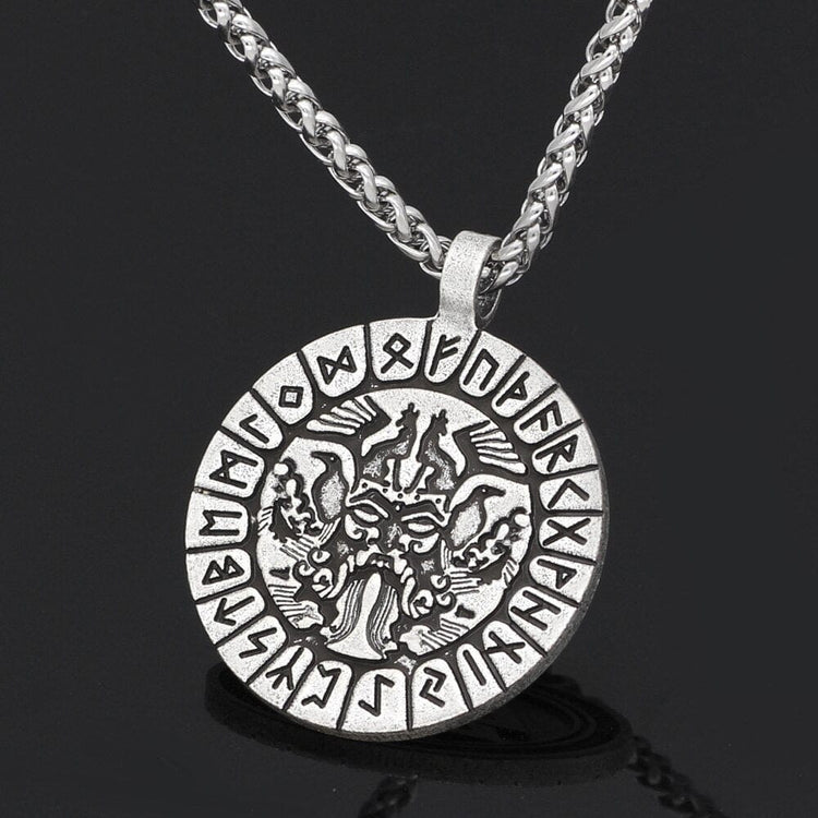 Odin's face runic necklace Odin's face runic necklace