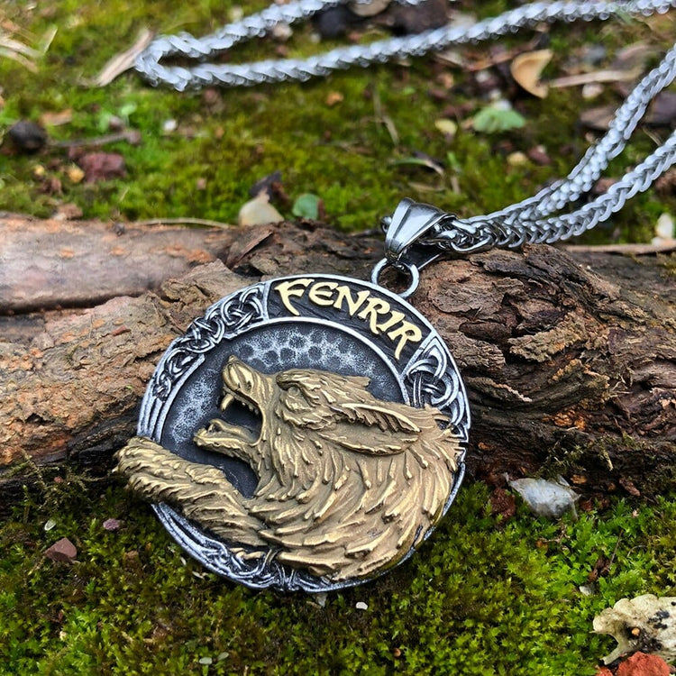 Fenrir wolf viking Necklace Fenrir wolf viking Necklace