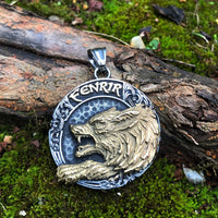 Fenrir wolf viking Necklace Fenrir wolf viking Necklace