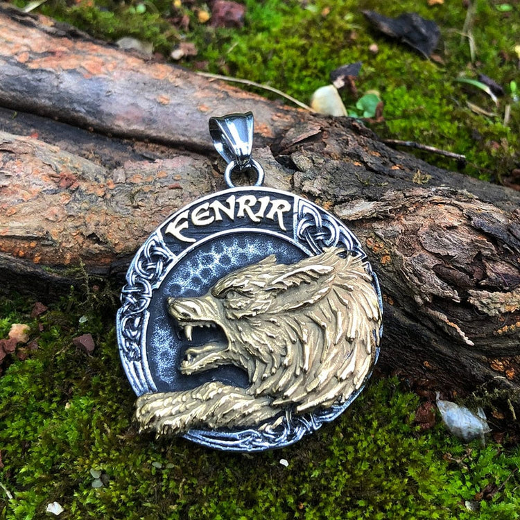 Fenrir wolf viking Necklace Fenrir wolf viking Necklace