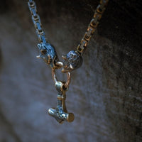 Viking Wolf necklace - Sköll et Hati Viking Wolf necklace - Sköll et Hati