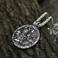 Viking necklace Odin and the crows Huginn and Muninn Viking necklace Odin and the crows Huginn and Muninn
