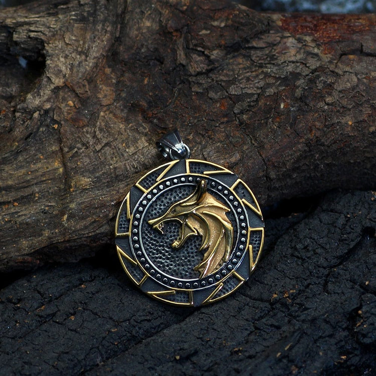 Viking necklace power of the Nordic wolves Viking necklace power of the Nordic wolves
