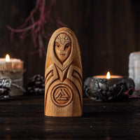Wooden statue of Frigg Wooden statue of Frigg