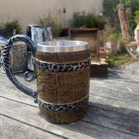 Large Viking Wooden Mug Large Viking Wooden Mug