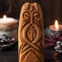 Wooden statue of Heimdall Wooden statue of Heimdall
