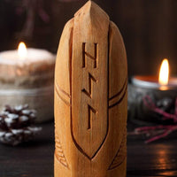 Wooden statue of Hel Wooden statue of Hel