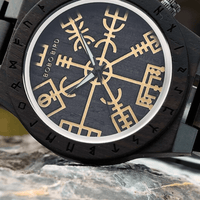 Aegishjalmur Dark Wood Watch - Odin's Hall Aegishjalmur Dark Wood Watch - Odin's Hall