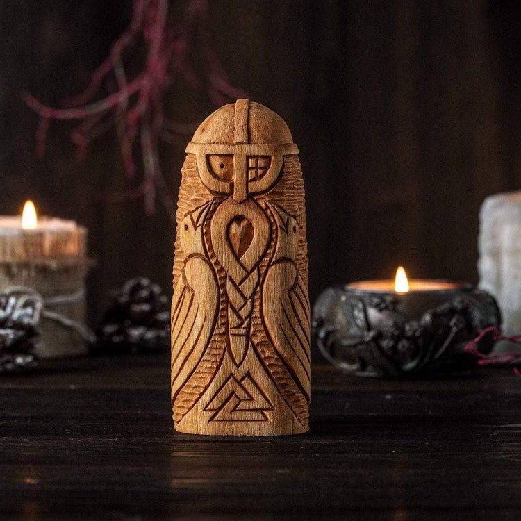 Wooden statue of Odin Wooden statue of Odin