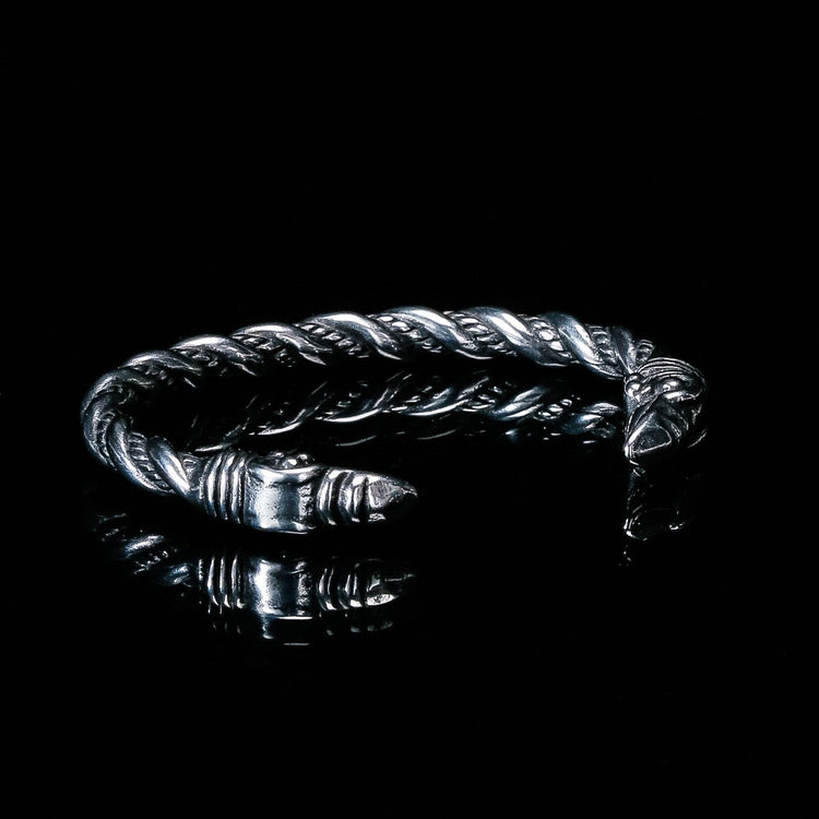 Viking Loyalty Bracelet - Odin's Crows Silver Viking Loyalty Bracelet - Odin's Crows Silver