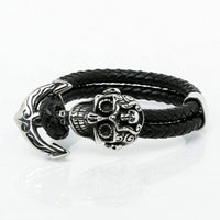 Viking bracelet terror of the sailors in leather Viking bracelet terror of the sailors in leather