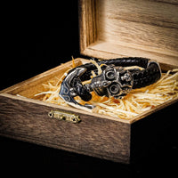 Viking bracelet terror of the sailors in leather Viking bracelet terror of the sailors in leather