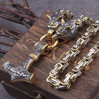 Viking Wolf necklace - Sköll et Hati Viking Wolf necklace - Sköll et Hati