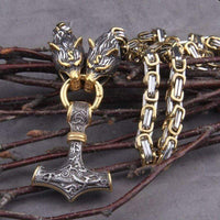 Viking Wolf necklace - Sköll et Hati Viking Wolf necklace - Sköll et Hati