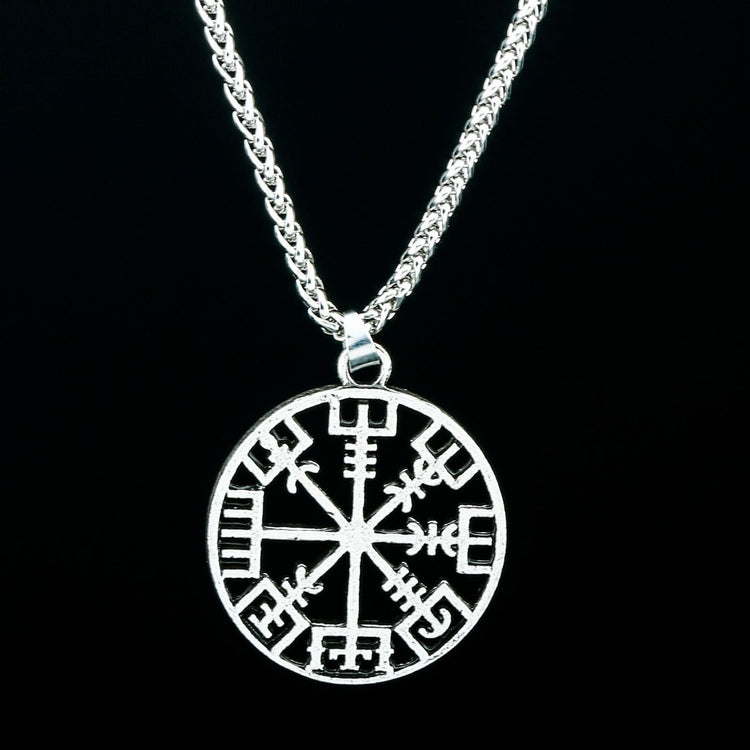 Viking Necklace Vegvisir Compass Viking Necklace Vegvisir Compass