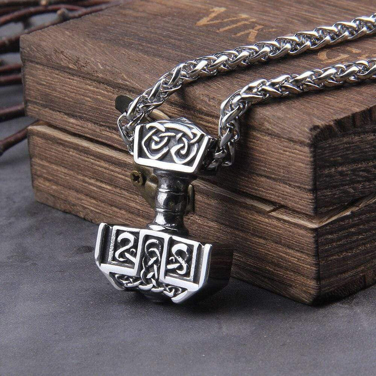 Viking Necklace Thor's Hammer - Stainless Steel Viking Necklace Thor's Hammer - Stainless Steel