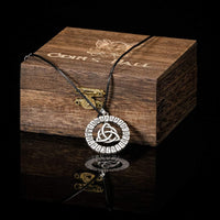 Viking necklace variant of the Breton Triskel Viking necklace variant of the Breton Triskel