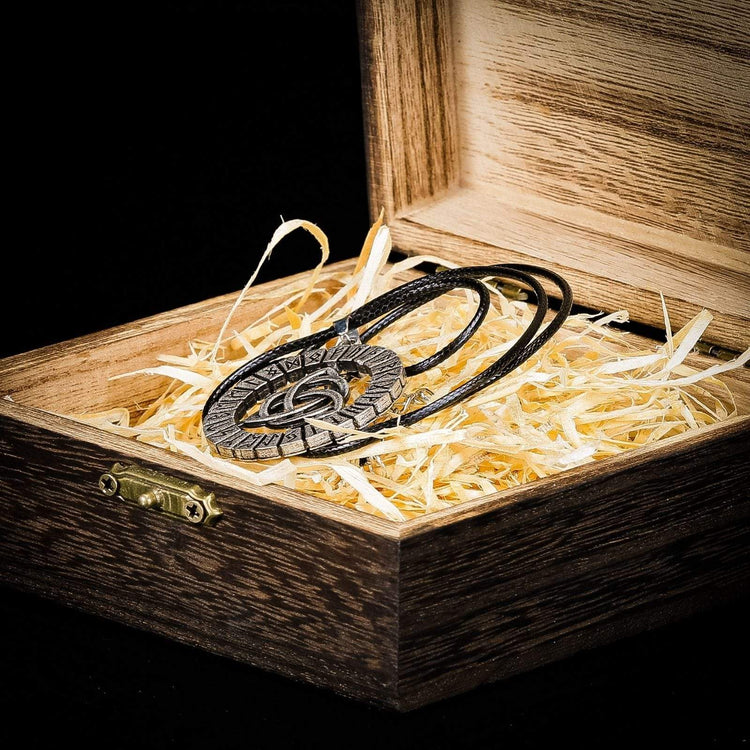 Viking necklace variant of the Breton Triskel Viking necklace variant of the Breton Triskel