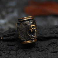 Hair beads/beards berserker bear - 3 pieces stainless steel Hair beads/beards berserker bear - 3 pieces stainless steel